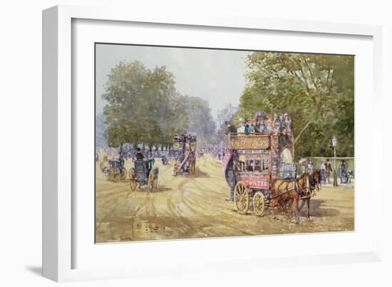 Hyde Park Corner, C.1890-John Sutton-Framed Giclee Print