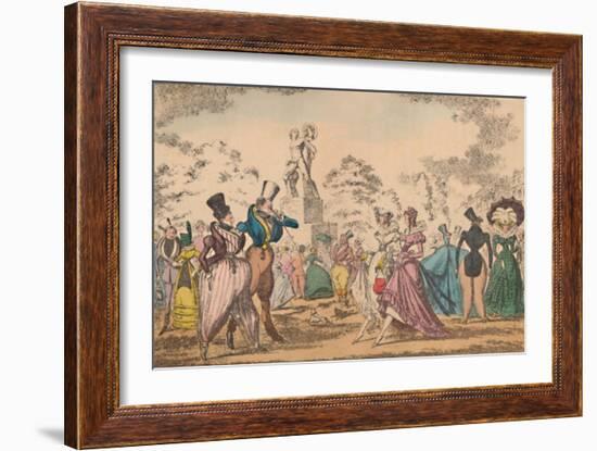 'Hyde Park Corner in 1822', c1870-George Cruikshank-Framed Giclee Print