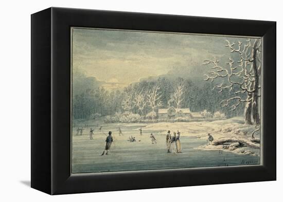 Hyde Park in the Snow, 1796-Edward Dayes-Framed Premier Image Canvas