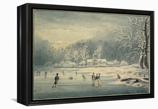 Hyde Park in the Snow, 1796-Edward Dayes-Framed Premier Image Canvas