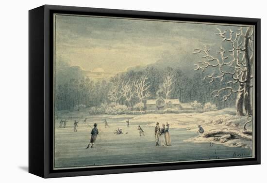 Hyde Park in the Snow, 1796-Edward Dayes-Framed Premier Image Canvas