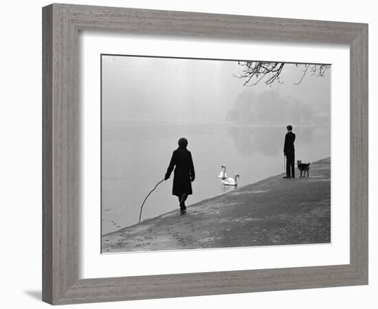 Hyde Park in Winter-Cornell Capa-Framed Photographic Print