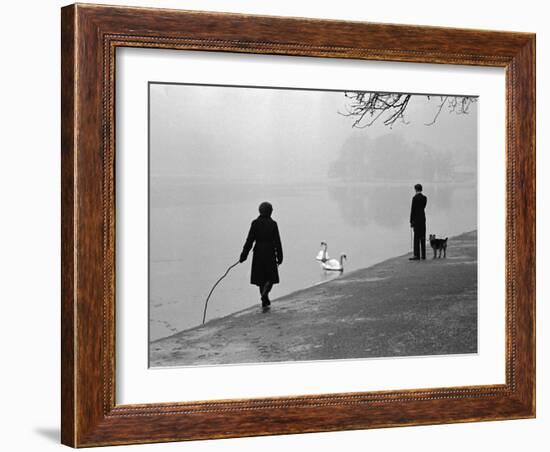 Hyde Park in Winter-Cornell Capa-Framed Photographic Print