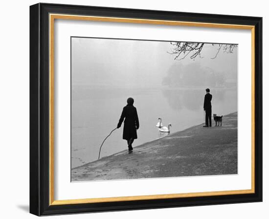 Hyde Park in Winter-Cornell Capa-Framed Photographic Print