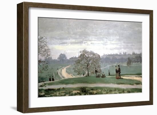 Hyde Park, London, 1871-Claude Monet-Framed Giclee Print