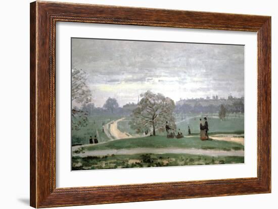 Hyde Park, London, 1871-Claude Monet-Framed Giclee Print