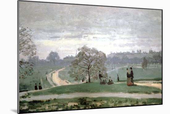 Hyde Park, London, 1871-Claude Monet-Mounted Giclee Print