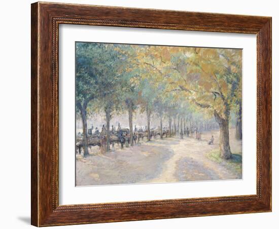 Hyde Park, London, 1890-Camille Pissarro-Framed Giclee Print