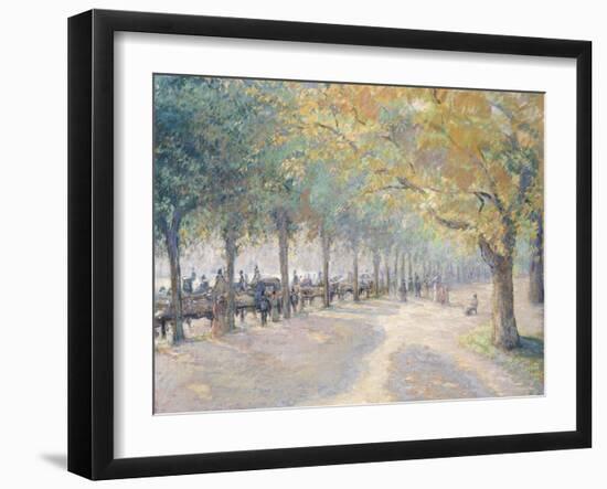 Hyde Park, London, 1890-Camille Pissarro-Framed Giclee Print