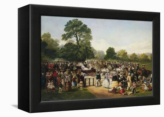 Hyde Park, London, England, Entrance of Queen Victoria-Thomas Musgrave Joy-Framed Premier Image Canvas