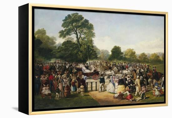 Hyde Park, London, England, Entrance of Queen Victoria-Thomas Musgrave Joy-Framed Premier Image Canvas