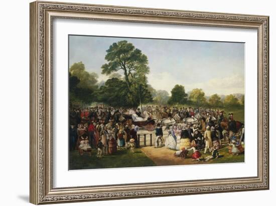 Hyde Park, London, England, Entrance of Queen Victoria-Thomas Musgrave Joy-Framed Giclee Print