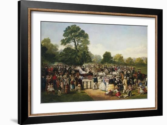 Hyde Park, London, England, Entrance of Queen Victoria-Thomas Musgrave Joy-Framed Giclee Print