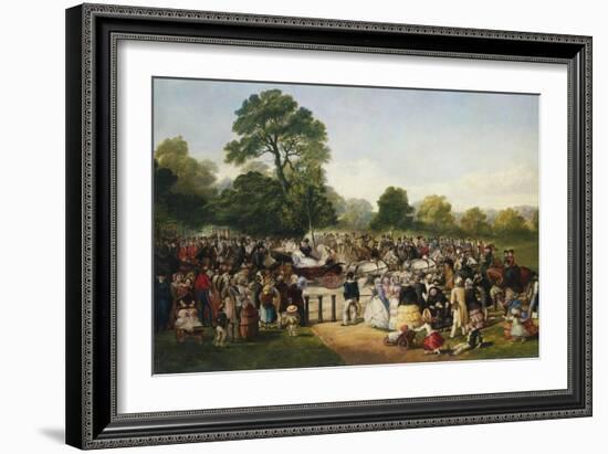 Hyde Park, London, England, Entrance of Queen Victoria-Thomas Musgrave Joy-Framed Giclee Print