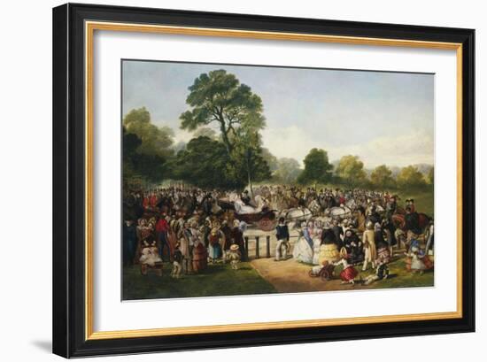 Hyde Park, London, England, Entrance of Queen Victoria-Thomas Musgrave Joy-Framed Giclee Print