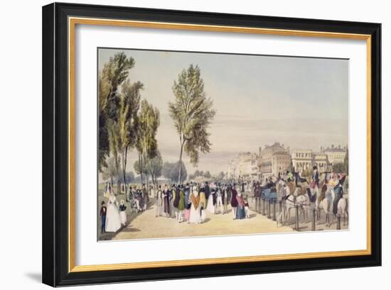 Hyde Park: Near Grosvenor Gate, 1842-Thomas Shotter Boys-Framed Giclee Print