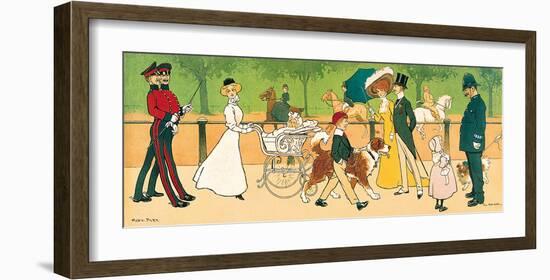 Hyde Park-Tom Browne-Framed Premium Giclee Print