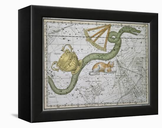 Hydra, from "A Celestial Atlas," Published in 1822-A. Jamieson-Framed Premier Image Canvas