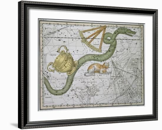 Hydra, from "A Celestial Atlas," Published in 1822-A. Jamieson-Framed Giclee Print