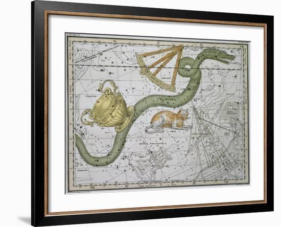 Hydra, from "A Celestial Atlas," Published in 1822-A. Jamieson-Framed Giclee Print