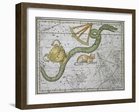 Hydra, from "A Celestial Atlas," Published in 1822-A. Jamieson-Framed Giclee Print