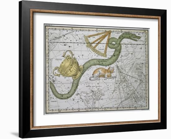 Hydra, from "A Celestial Atlas," Published in 1822-A. Jamieson-Framed Giclee Print