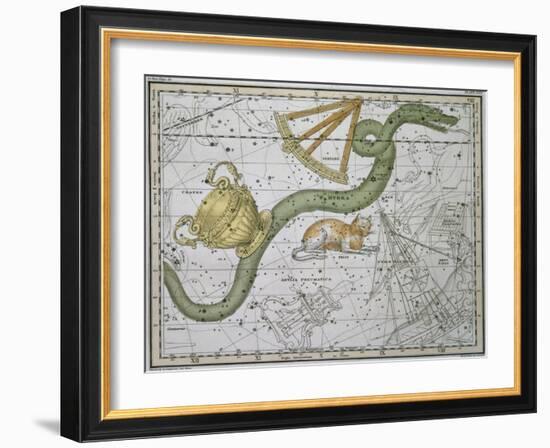 Hydra, from "A Celestial Atlas," Published in 1822-A. Jamieson-Framed Giclee Print