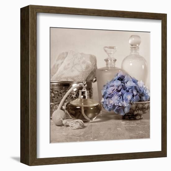 Hydrangea and Atomizer-Julie Greenwood-Framed Art Print