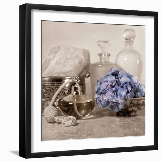 Hydrangea and Atomizer-Julie Greenwood-Framed Art Print