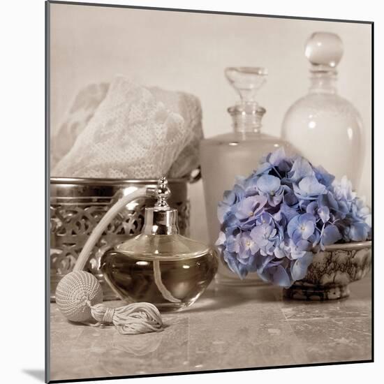 Hydrangea and Atomizer-Julie Greenwood-Mounted Art Print