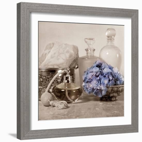 Hydrangea and Atomizer-Julie Greenwood-Framed Art Print