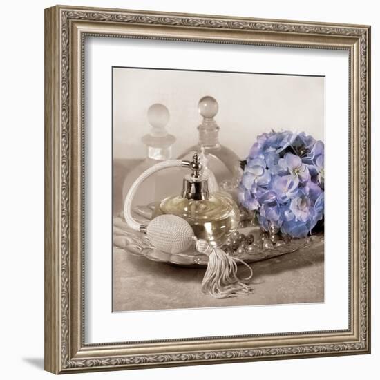 Hydrangea and Tray-Julie Greenwood-Framed Art Print