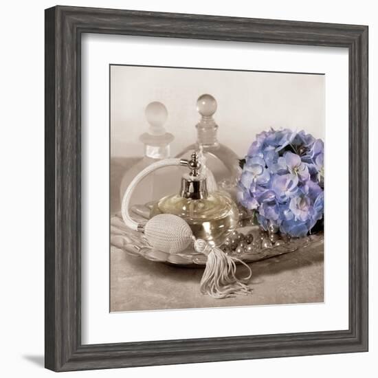 Hydrangea and Tray-Julie Greenwood-Framed Art Print