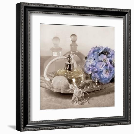 Hydrangea and Tray-Julie Greenwood-Framed Art Print