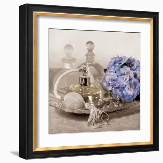 Hydrangea and Tray-Julie Greenwood-Framed Art Print