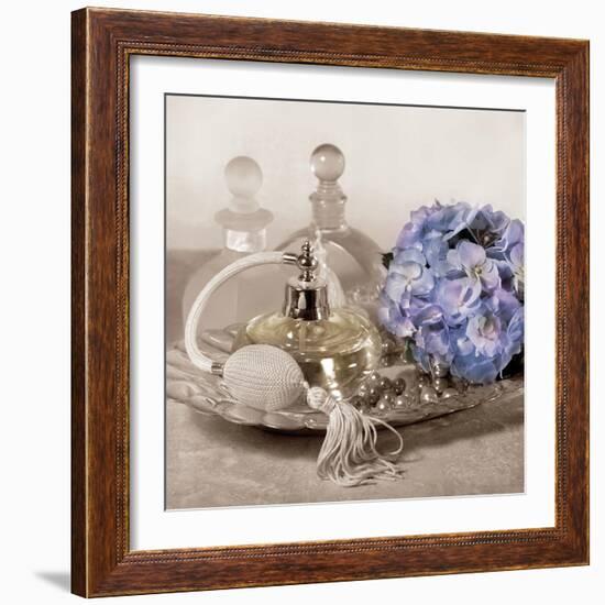 Hydrangea and Tray-Julie Greenwood-Framed Art Print