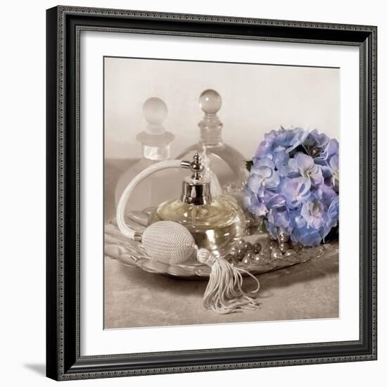 Hydrangea and Tray-Julie Greenwood-Framed Art Print