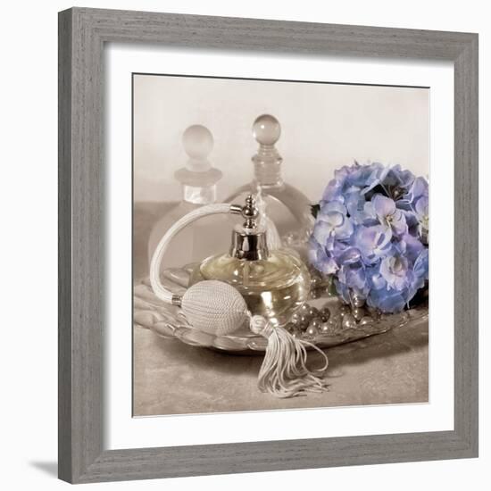 Hydrangea and Tray-Julie Greenwood-Framed Art Print