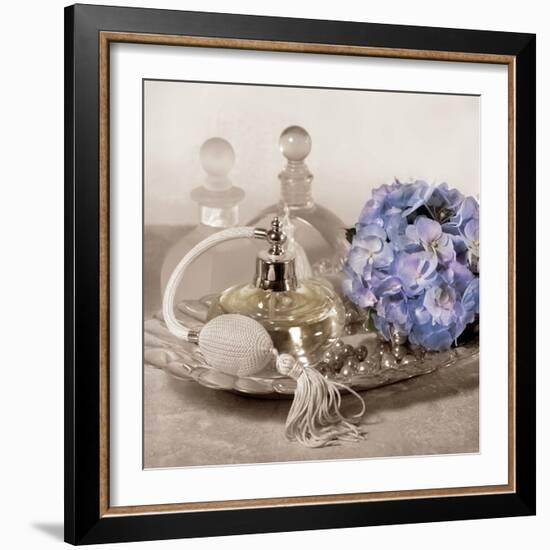 Hydrangea and Tray-Julie Greenwood-Framed Art Print