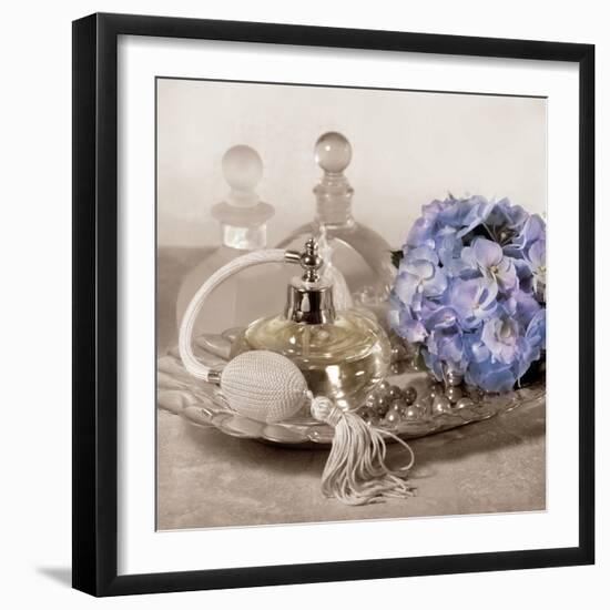 Hydrangea and Tray-Julie Greenwood-Framed Art Print