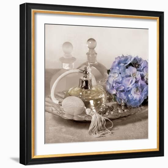 Hydrangea and Tray-Julie Greenwood-Framed Art Print