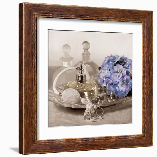 Hydrangea and Tray-Julie Greenwood-Framed Art Print