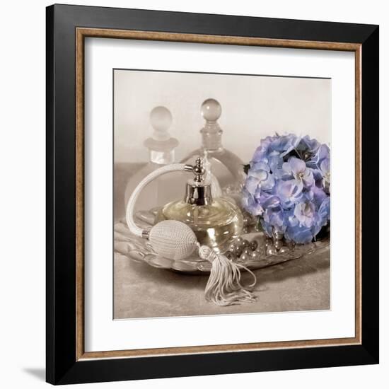 Hydrangea and Tray-Julie Greenwood-Framed Art Print