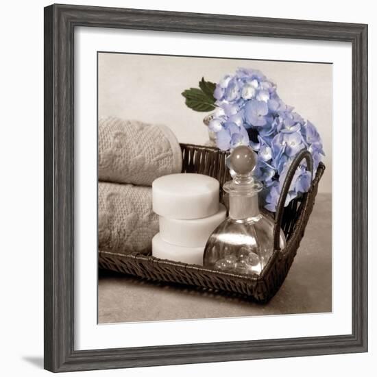 Hydrangea and Wicker-Julie Greenwood-Framed Premium Giclee Print