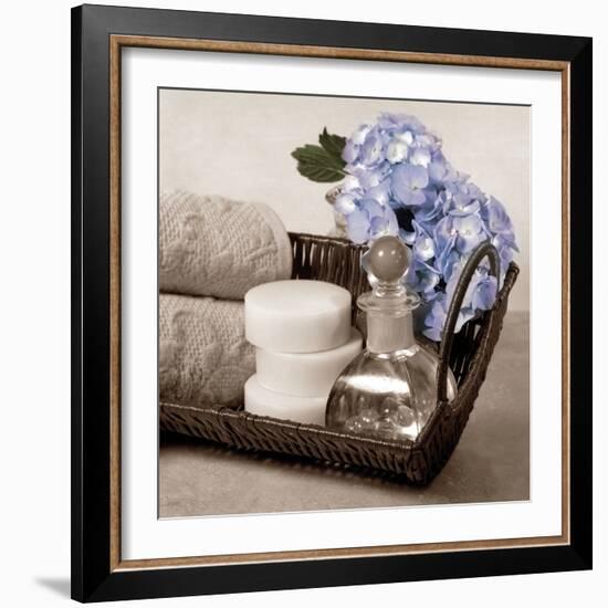 Hydrangea and Wicker-Julie Greenwood-Framed Premium Giclee Print