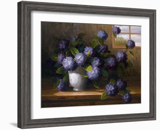 Hydrangea Blossoms II-Welby-Framed Art Print