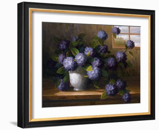 Hydrangea Blossoms II-Welby-Framed Art Print