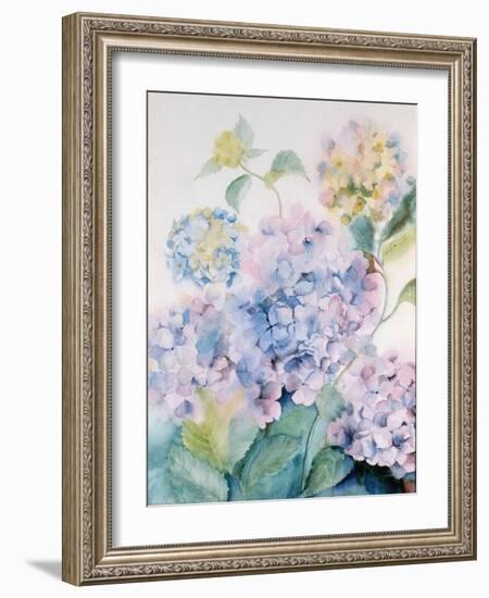 Hydrangea, Blue Wave I-Karen Armitage-Framed Giclee Print