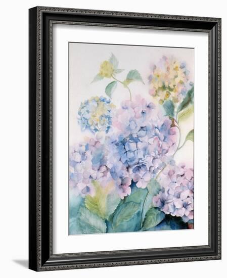 Hydrangea, Blue Wave I-Karen Armitage-Framed Giclee Print