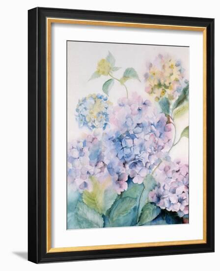 Hydrangea, Blue Wave I-Karen Armitage-Framed Giclee Print